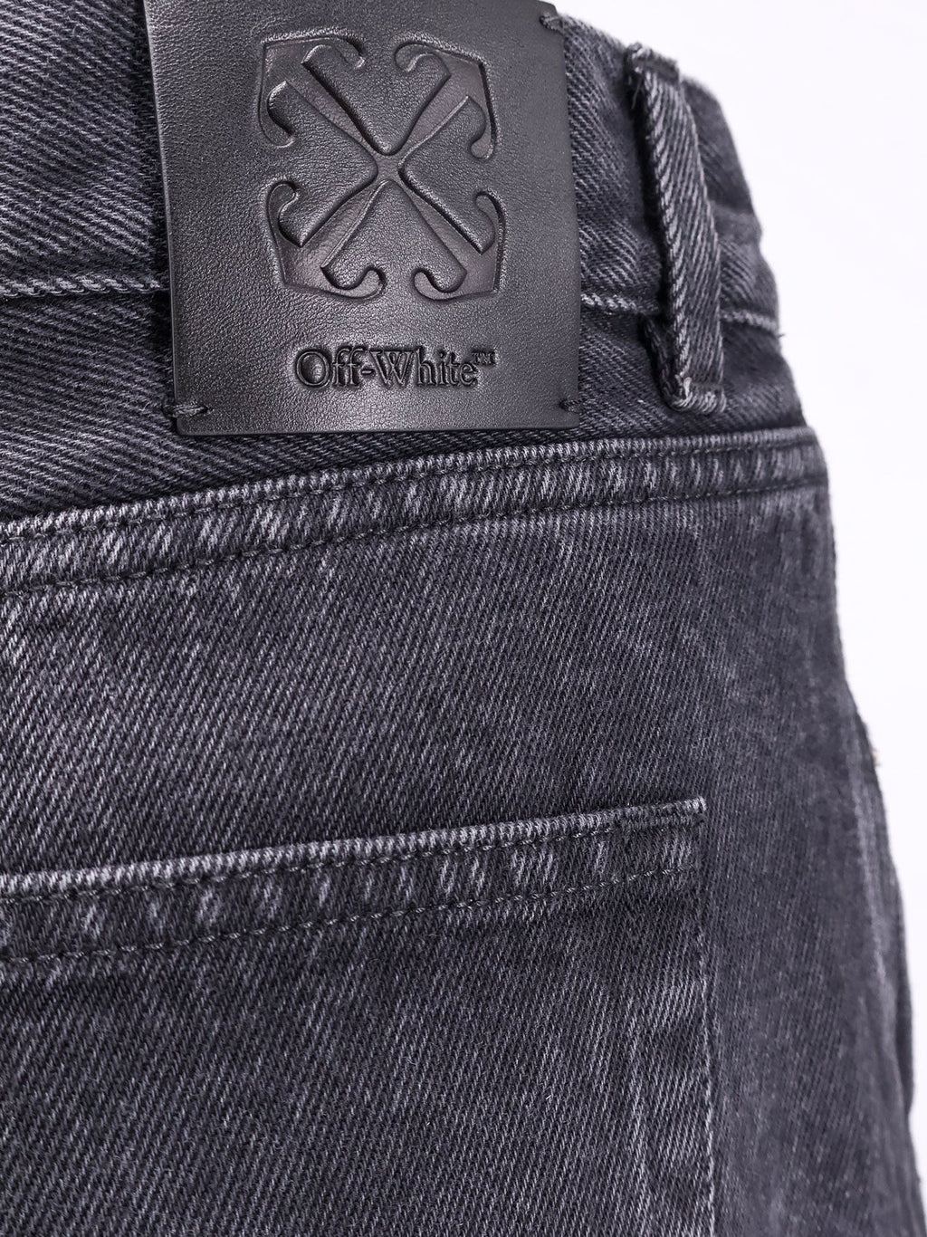Off White Loose fit black denim trouser