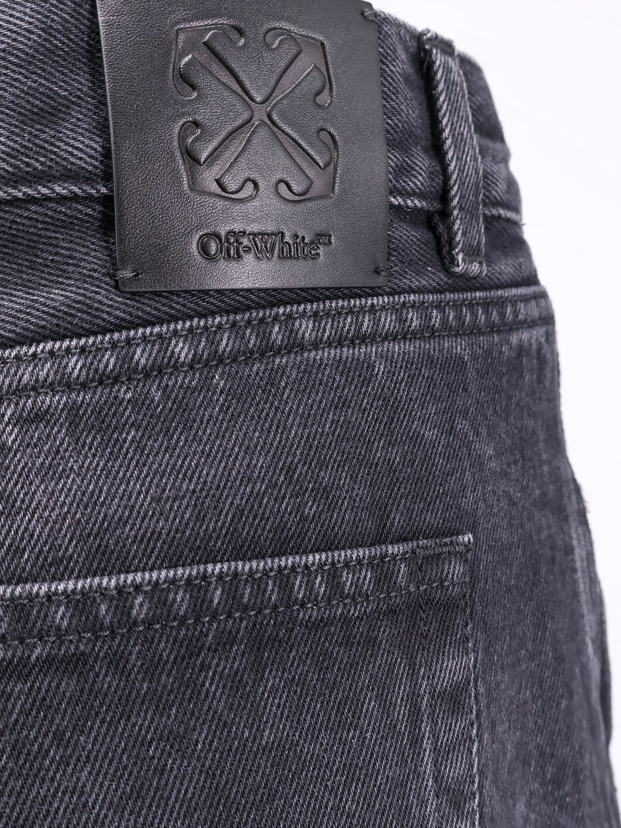 Off White Loose fit black denim trouser