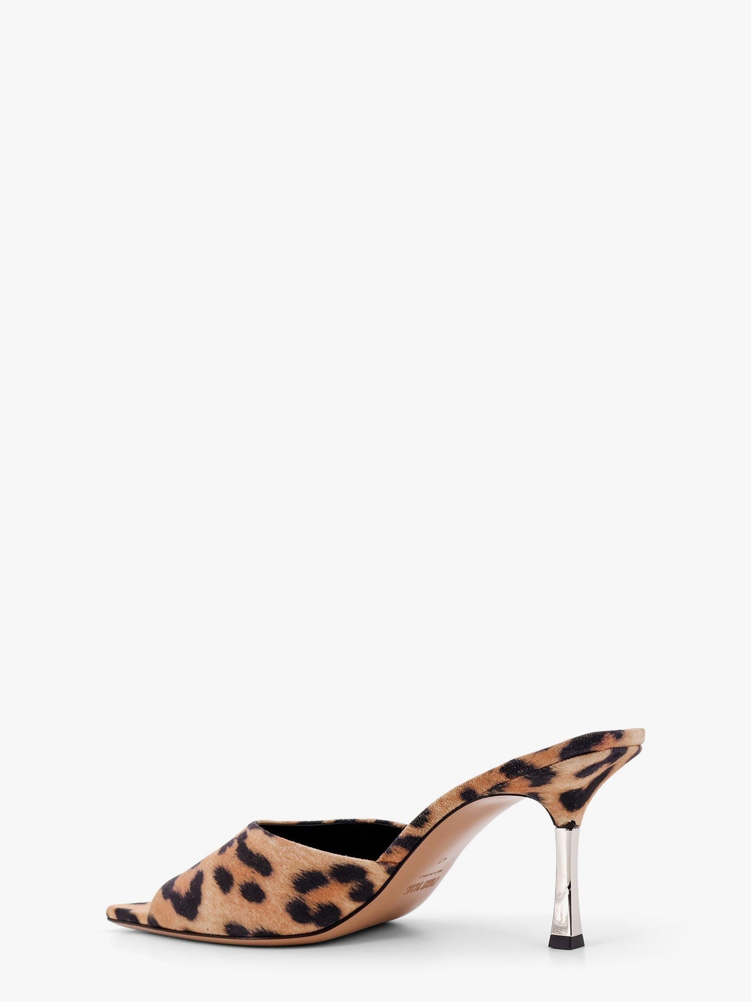 Paris Texas Lorena suede sandals with animal print