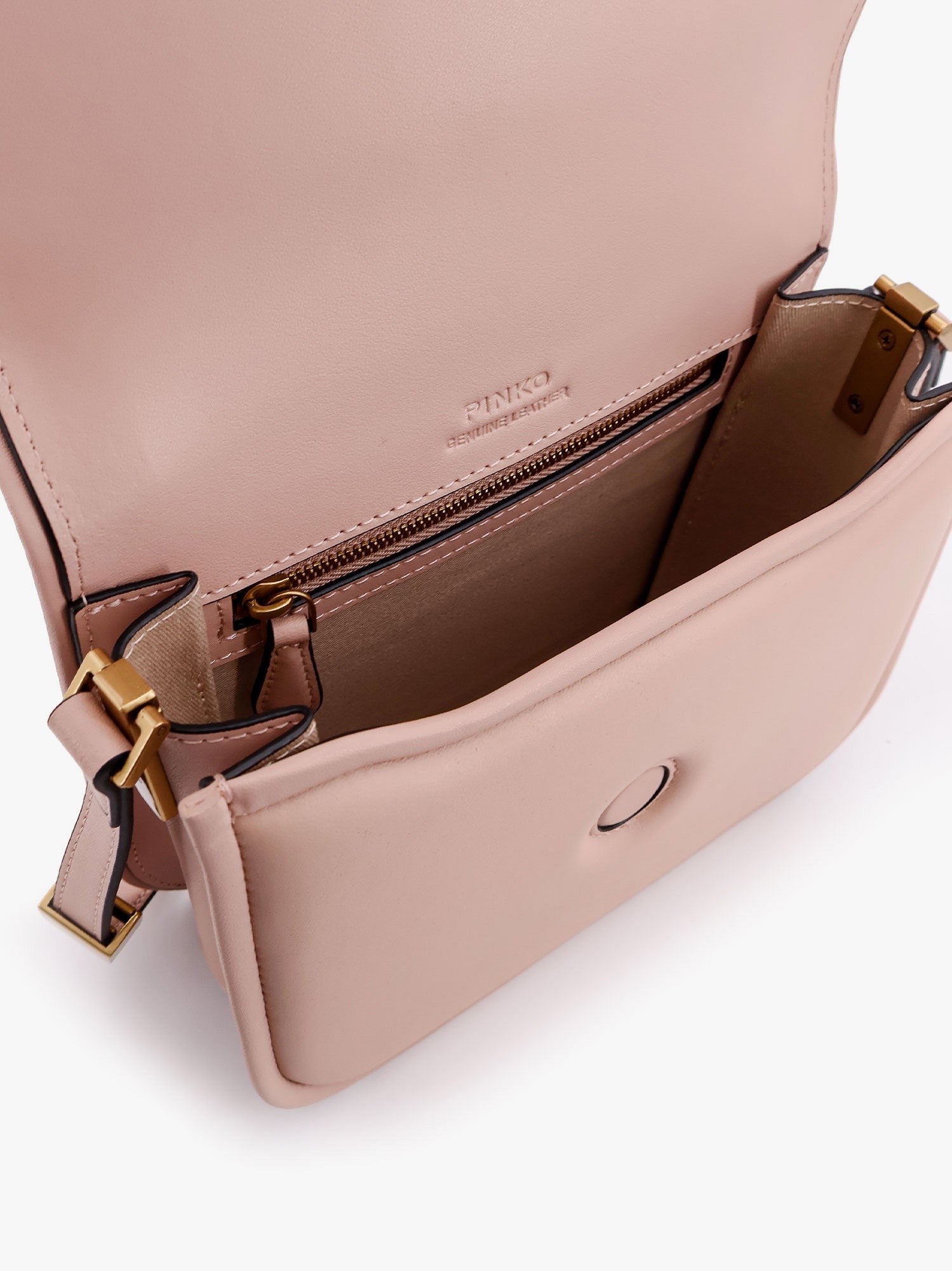 Pinko Love Box leather crossbody bag