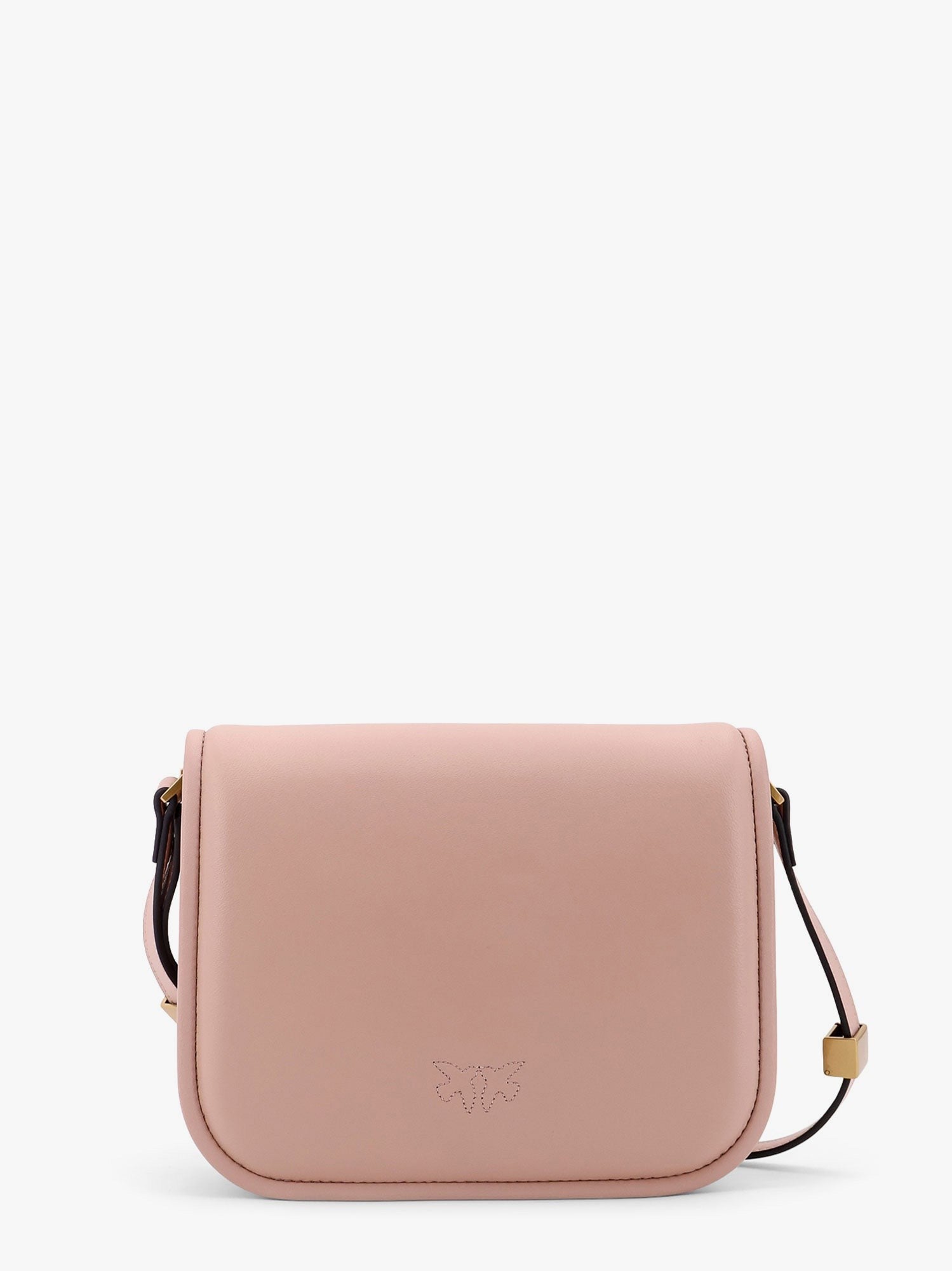 Pinko Love Box leather crossbody bag
