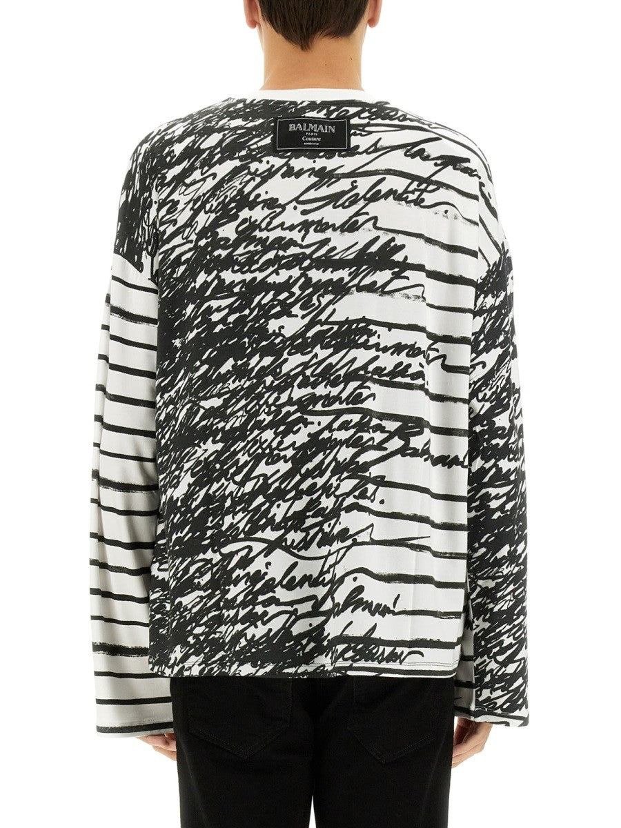 Balmain TRIČKO "LOVE LETTER"