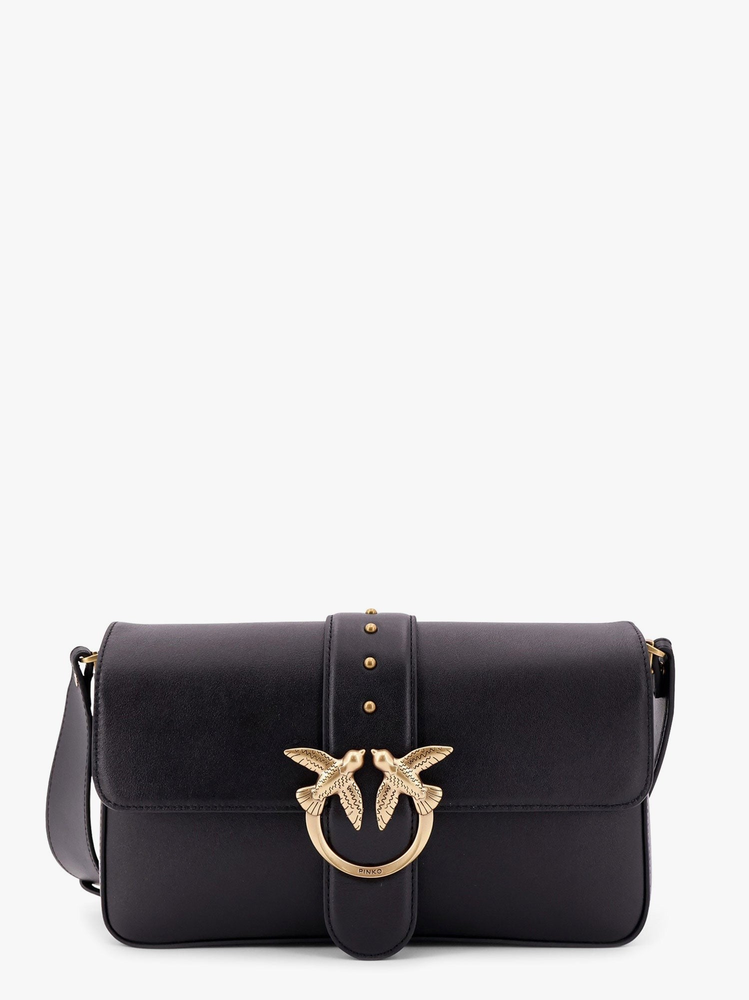 Pinko Love one classic leather shoulder bag