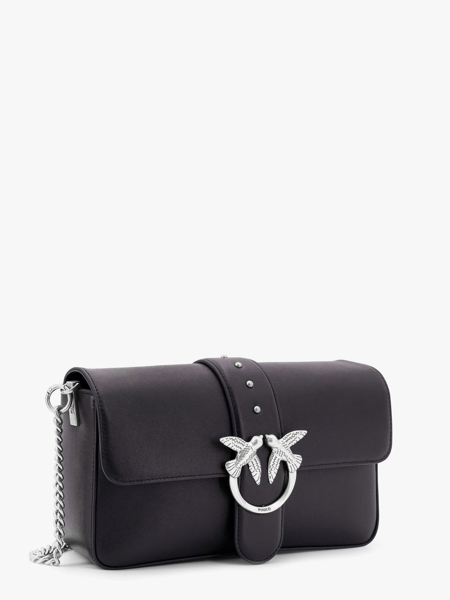 Pinko Love one classic leather shoulder bag
