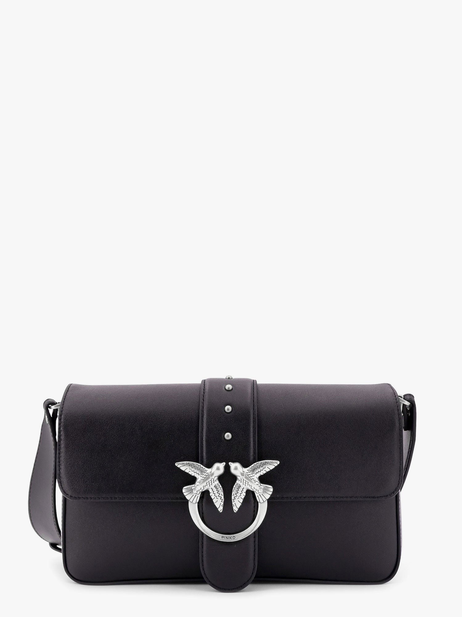 Pinko Love one classic leather shoulder bag