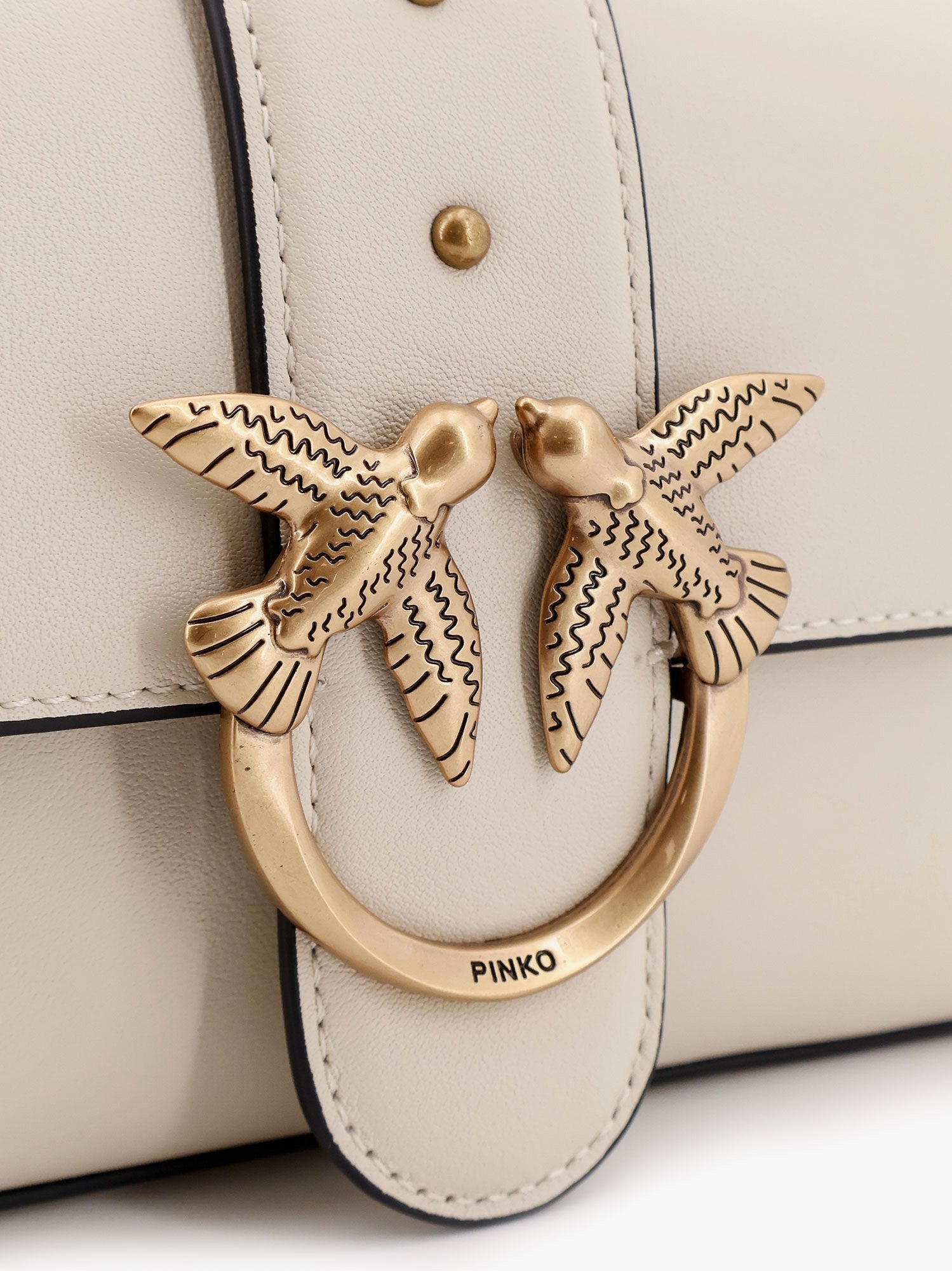 Pinko Love one mini leather shoulder bag