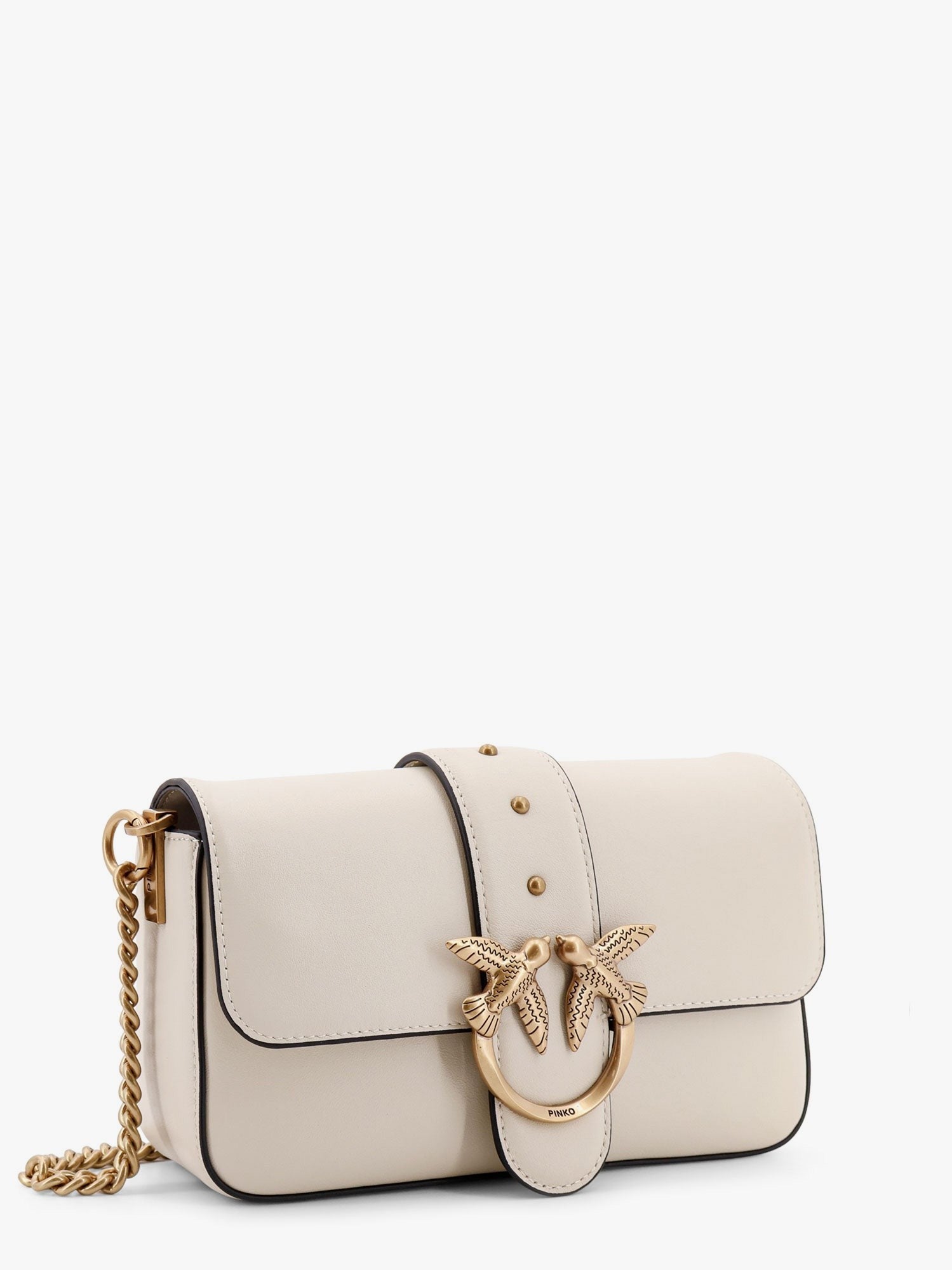 Pinko Love one mini leather shoulder bag
