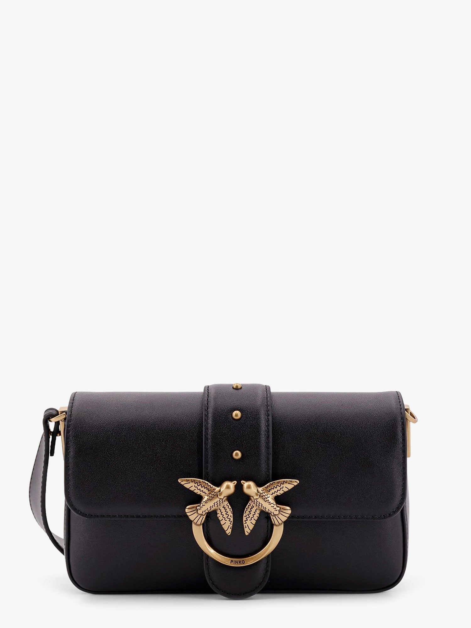 Pinko Love one mini leather shoulder bag