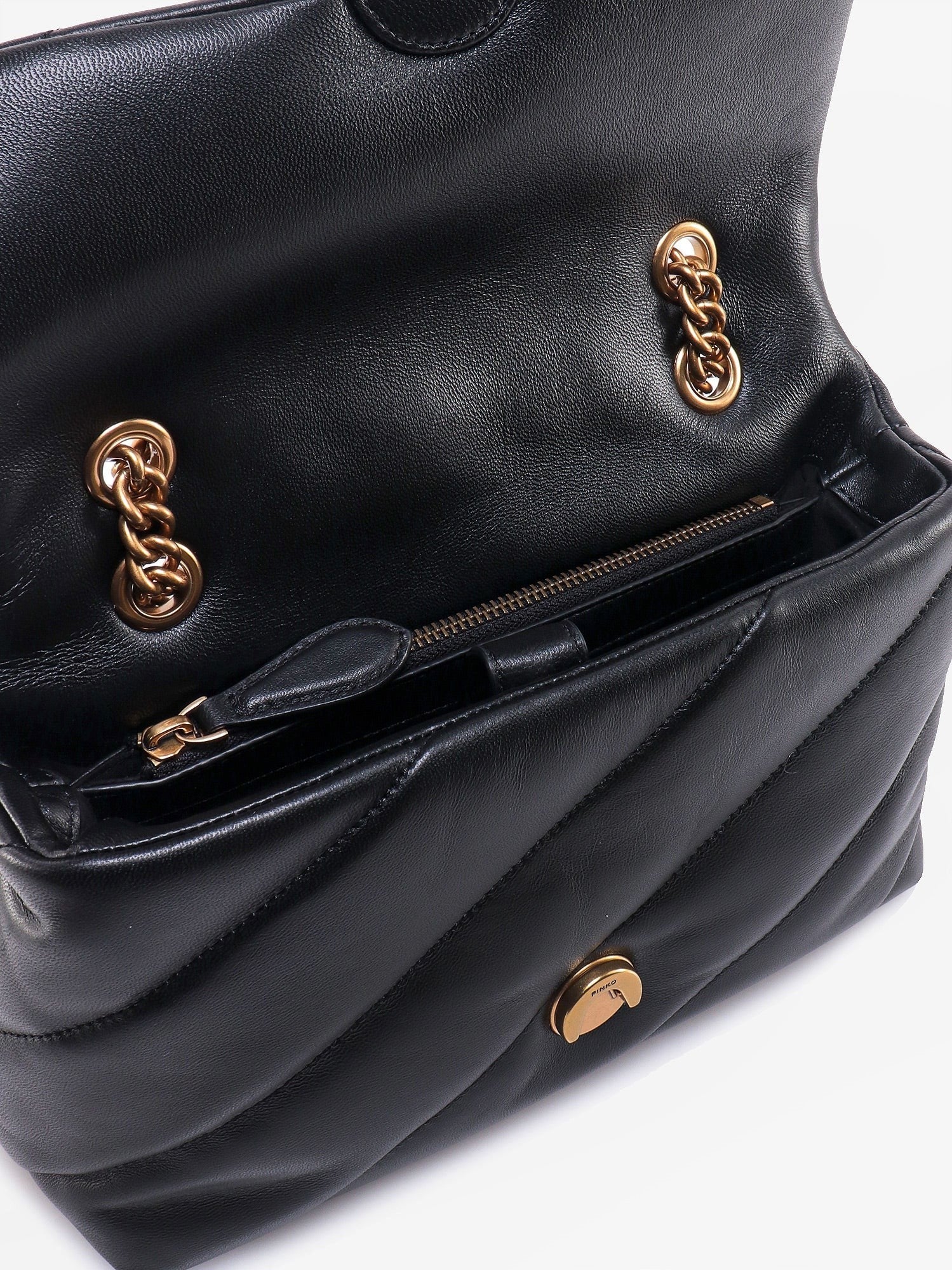 Pinko Love Puff Classic matelassé leather shoulder bag