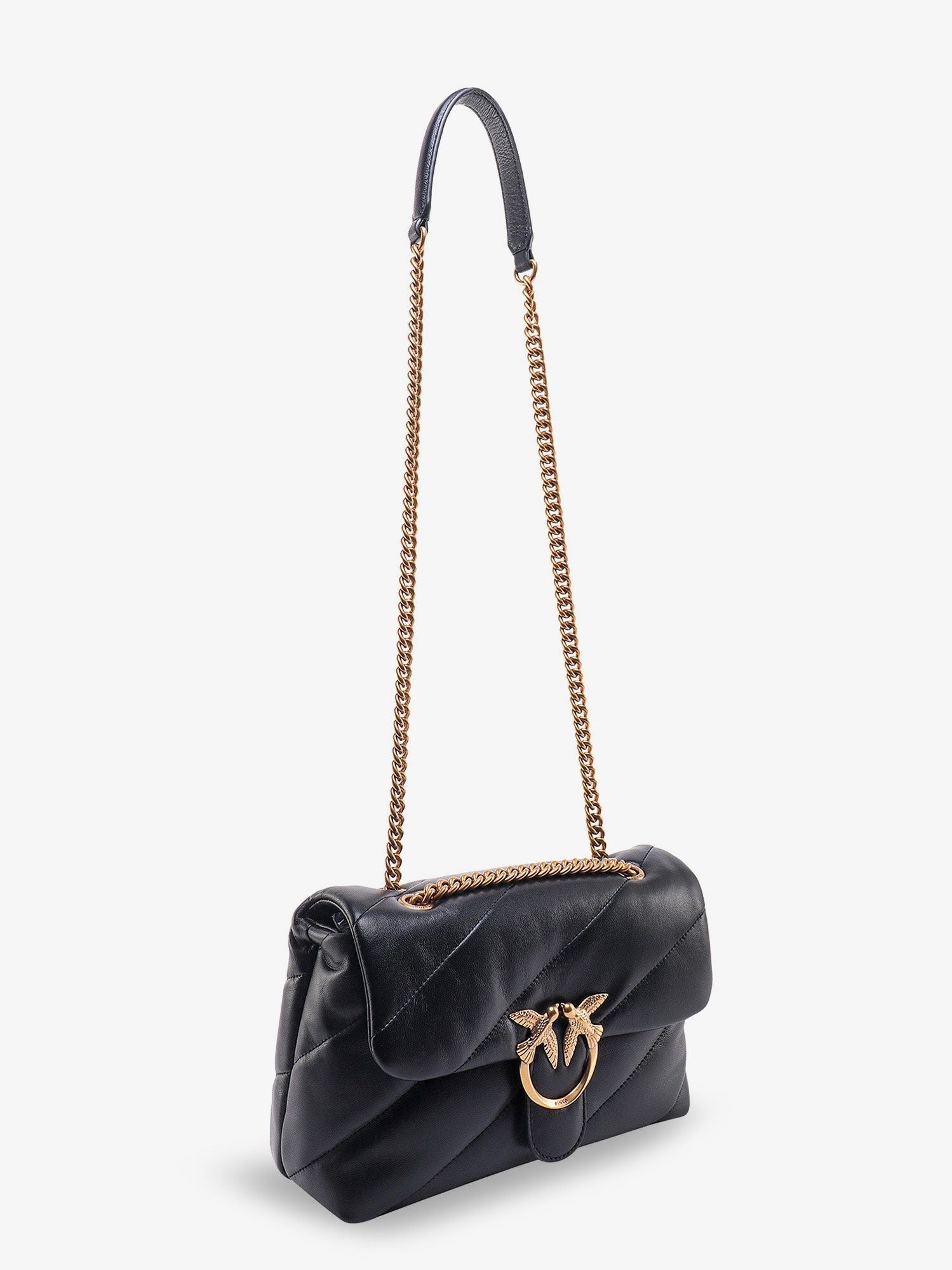 Pinko Love Puff Classic matelassé leather shoulder bag