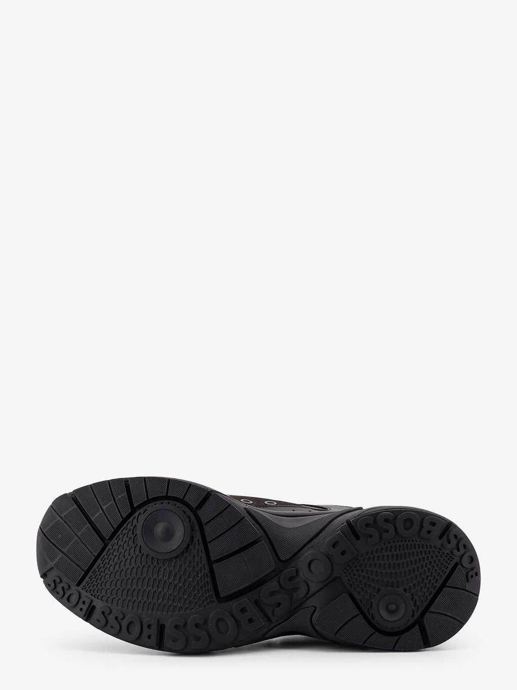 Boss Low-Top-Ledersneaker mit Mesh-Einsätzen