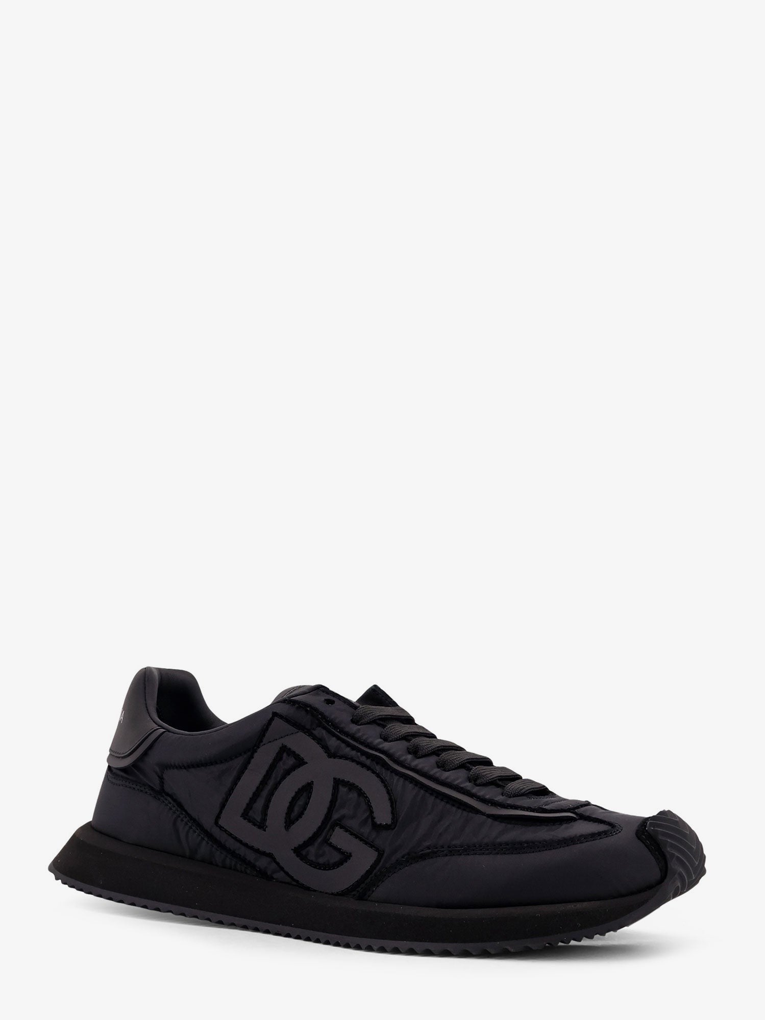 Dolce & Gabbana Zapatillas bajas de nylon con inserciones de cuero