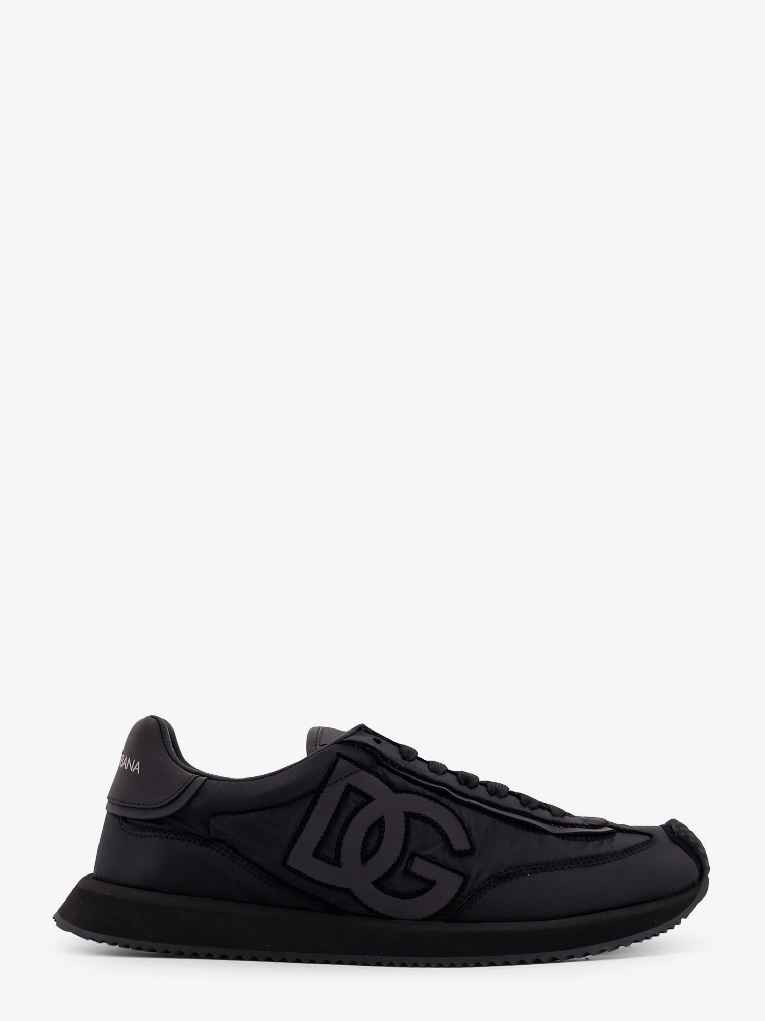 Dolce & Gabbana Zapatillas bajas de nylon con inserciones de cuero