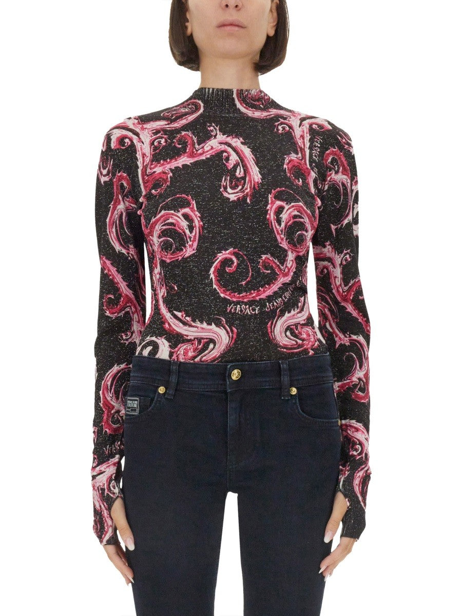 Versace Jeans Couture LUREX KNIT T-SHIRT