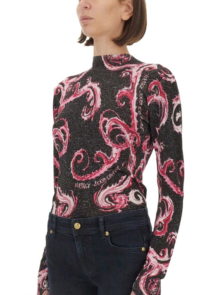Versace Jeans Couture LUREX KNIT T-SHIRT