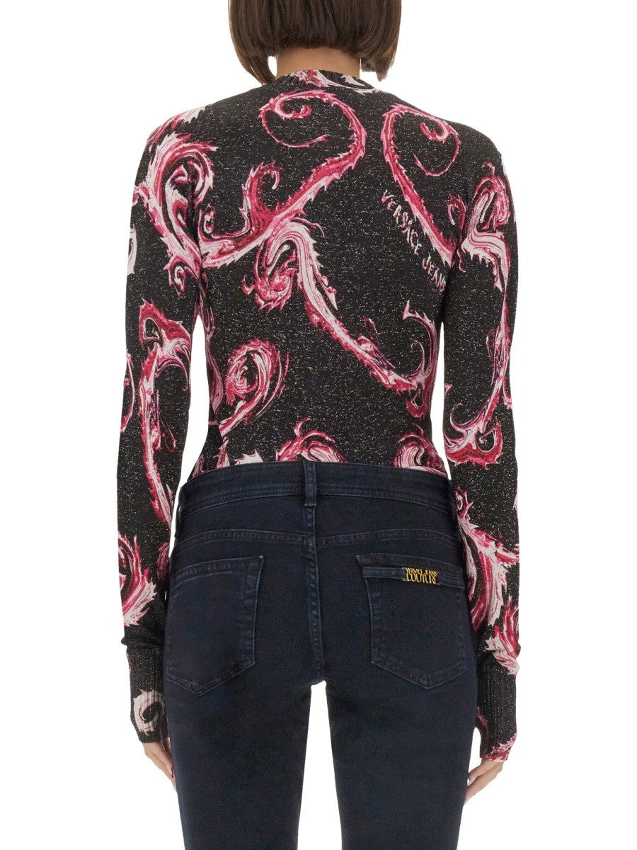 Versace Jeans Couture LUREX KNIT T-SHIRT