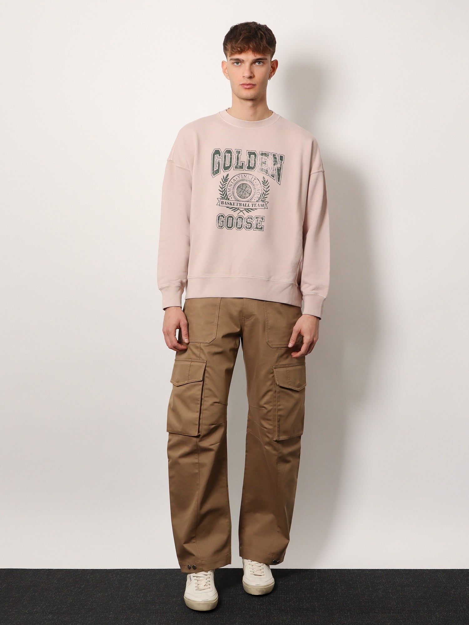 Golden Goose Deluxe Brand M's nelson organic cotton with frontal logo