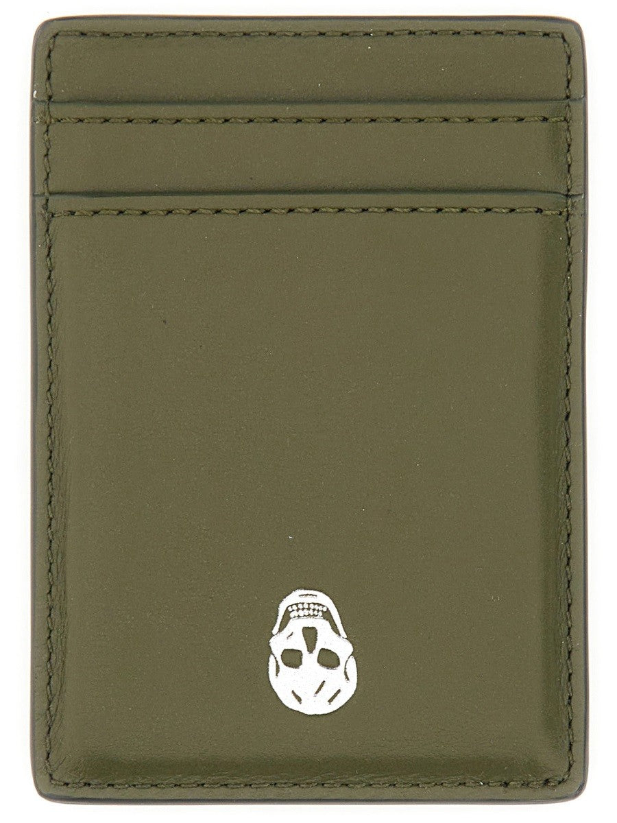 Alexander Mcqueen PORTE-CARTES MAGNÉTIQUE "SKULL"