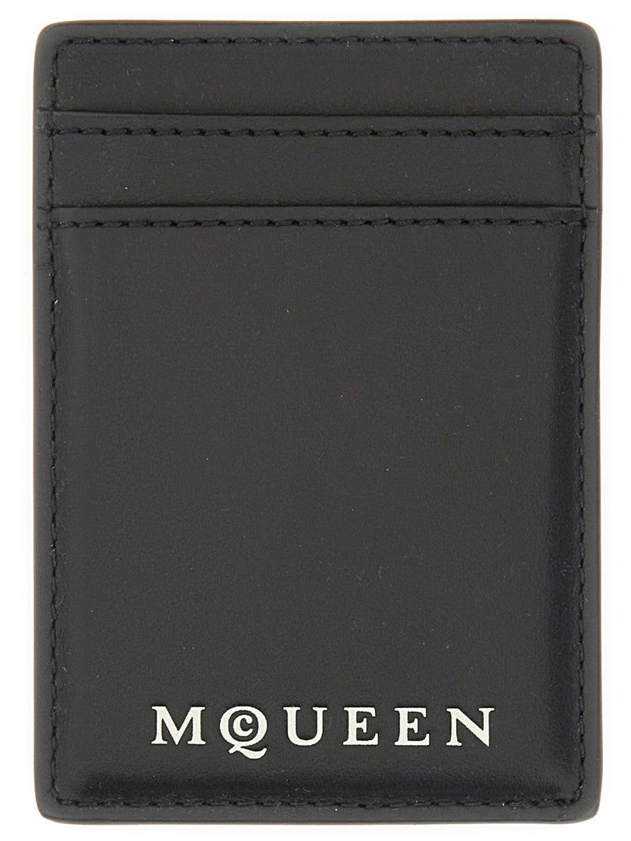 Alexander Mcqueen MAGNETNI DRŽAČ KARTICA S LOGOTIPOM