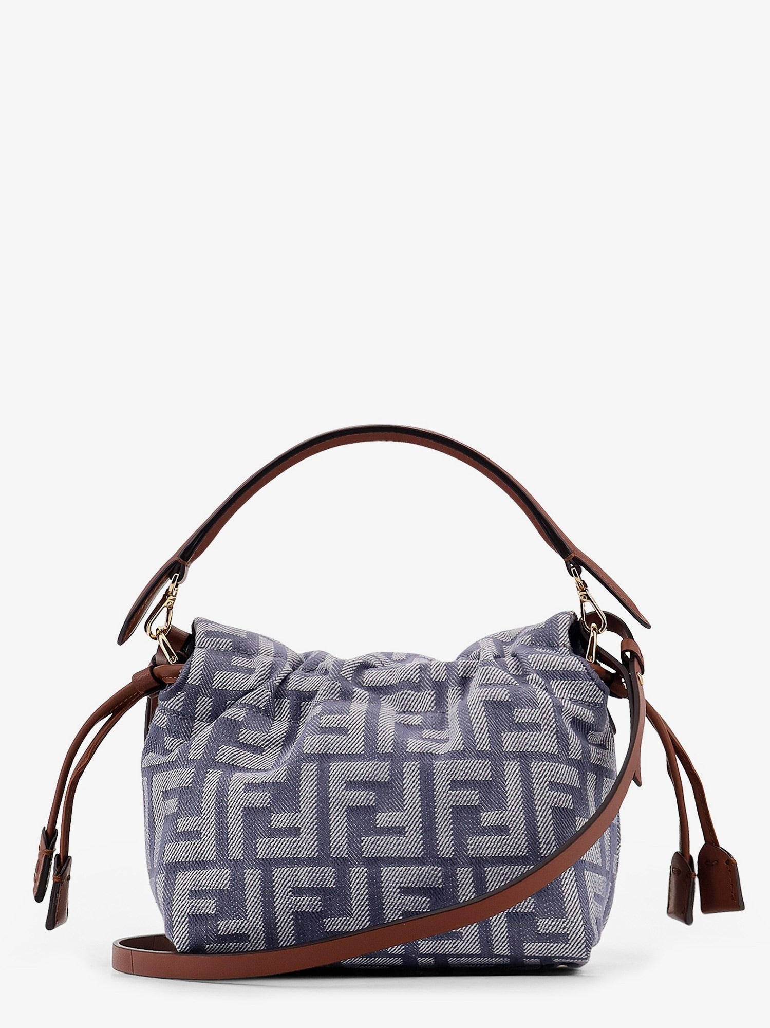 Fendi Mamma Baguette Kleine Crossbody-Tasche aus Leder