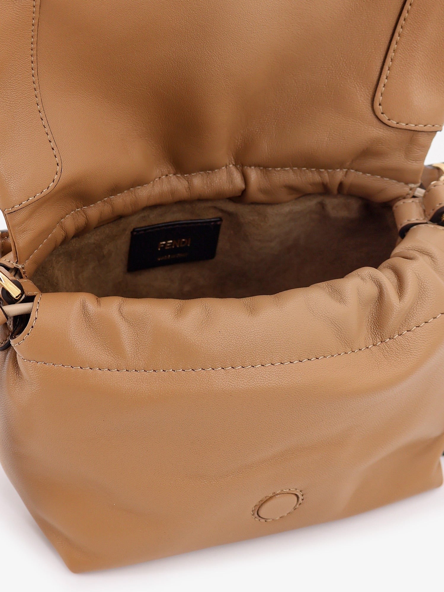 Fendi Mamma Baguette Kleine Crossbody-Tasche aus Leder