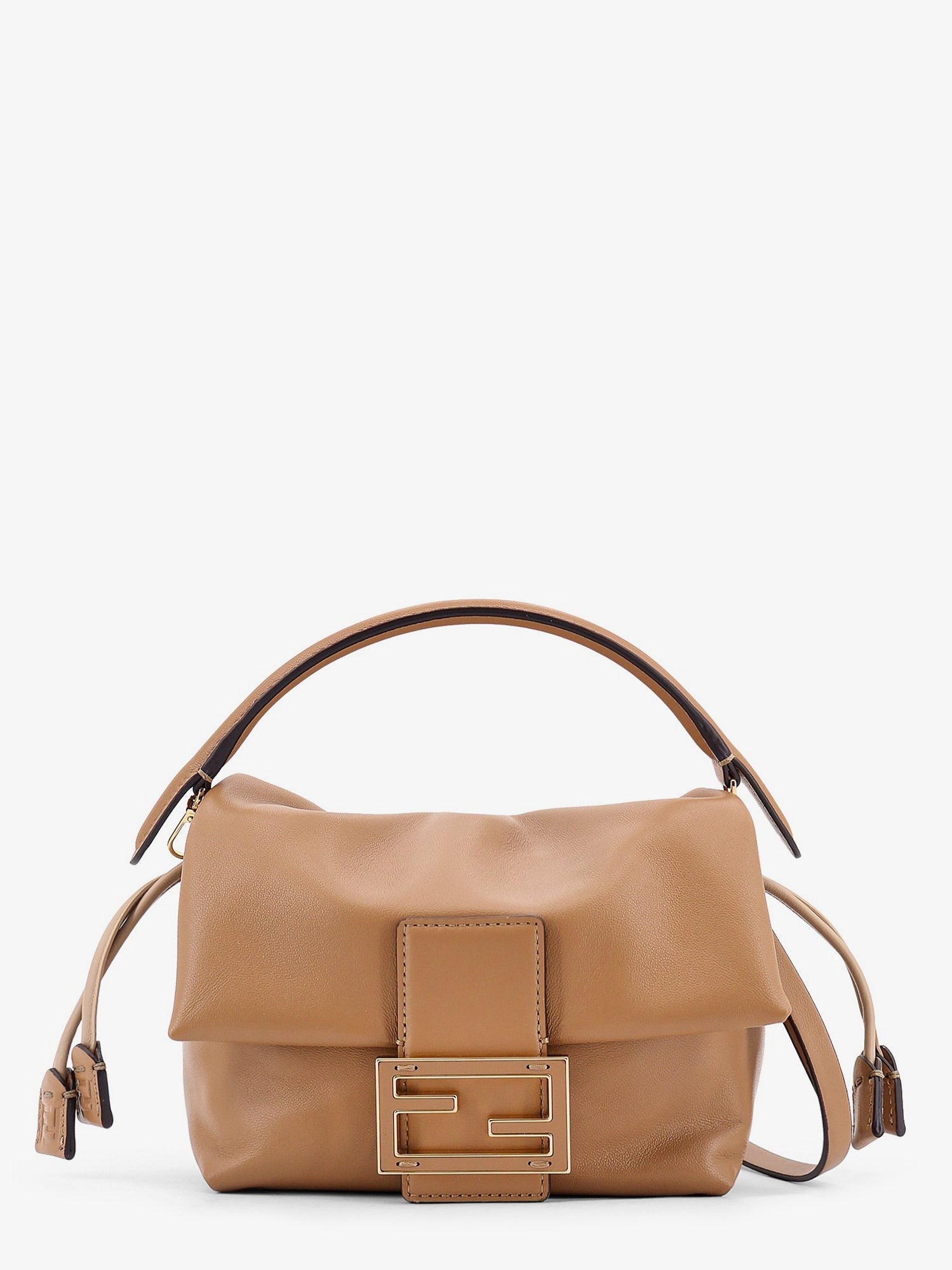 Fendi Mamma Baguette Kleine Crossbody-Tasche aus Leder