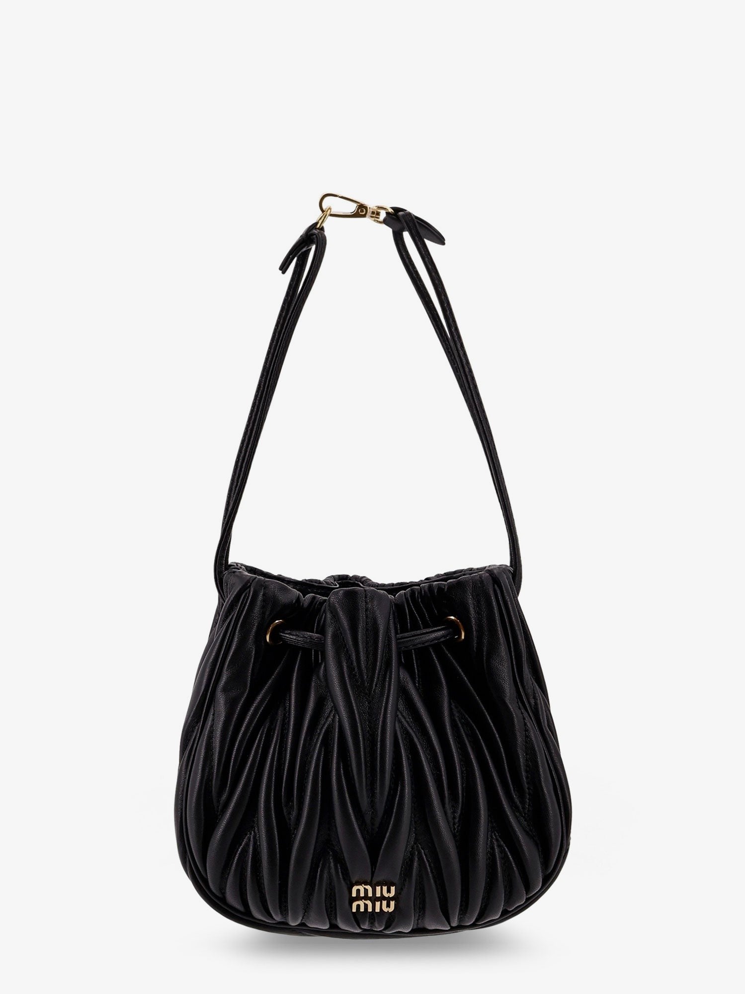 Miu Miu Matelassé leather bucket bag