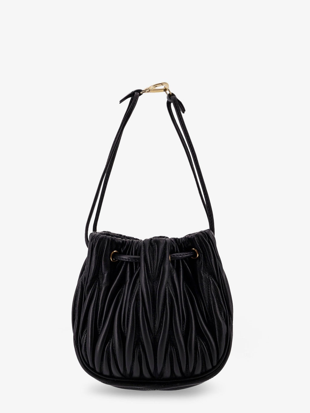 Miu Miu Matelassé leather bucket bag