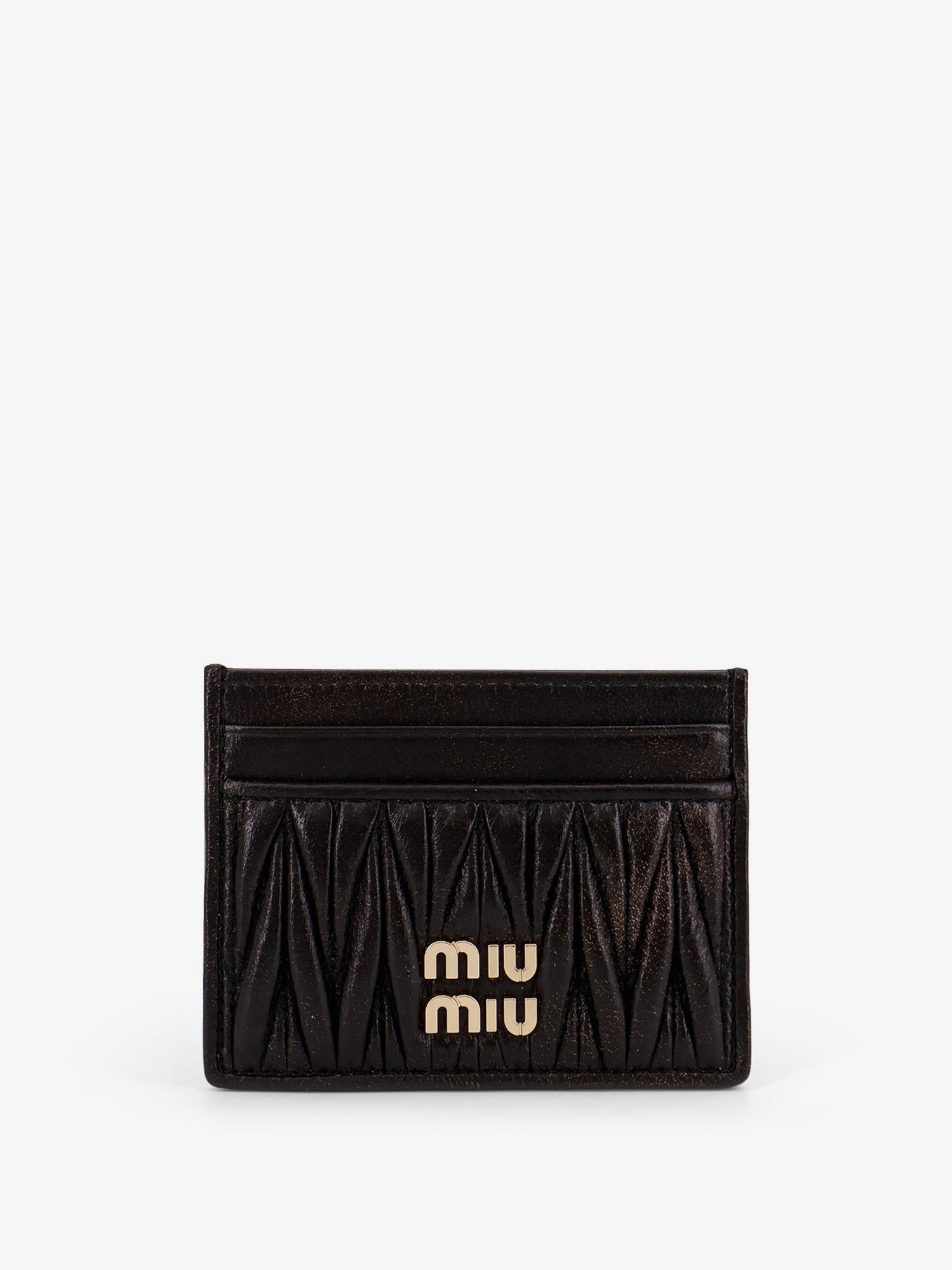 Miu Miu Matelassé leather card holder