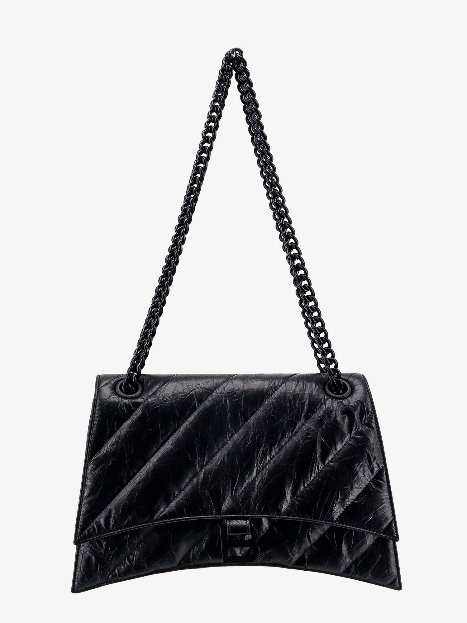 Balenciaga Matelassé skulderremveske i skinn med frontmonogram