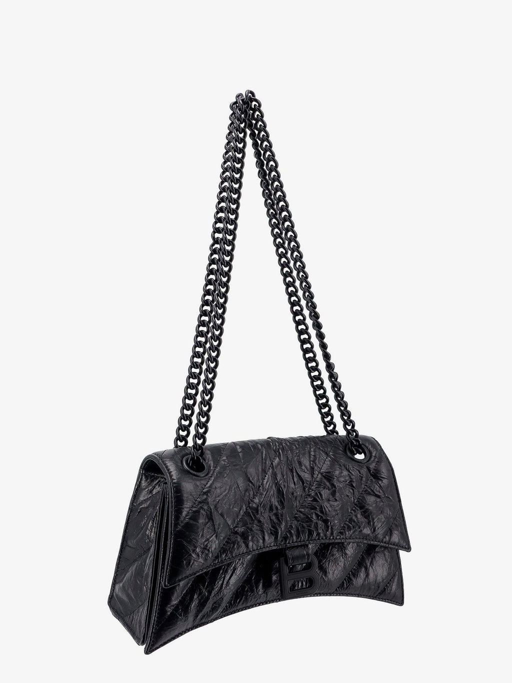 Balenciaga Matelassé axelväska i läder med monogram framtill