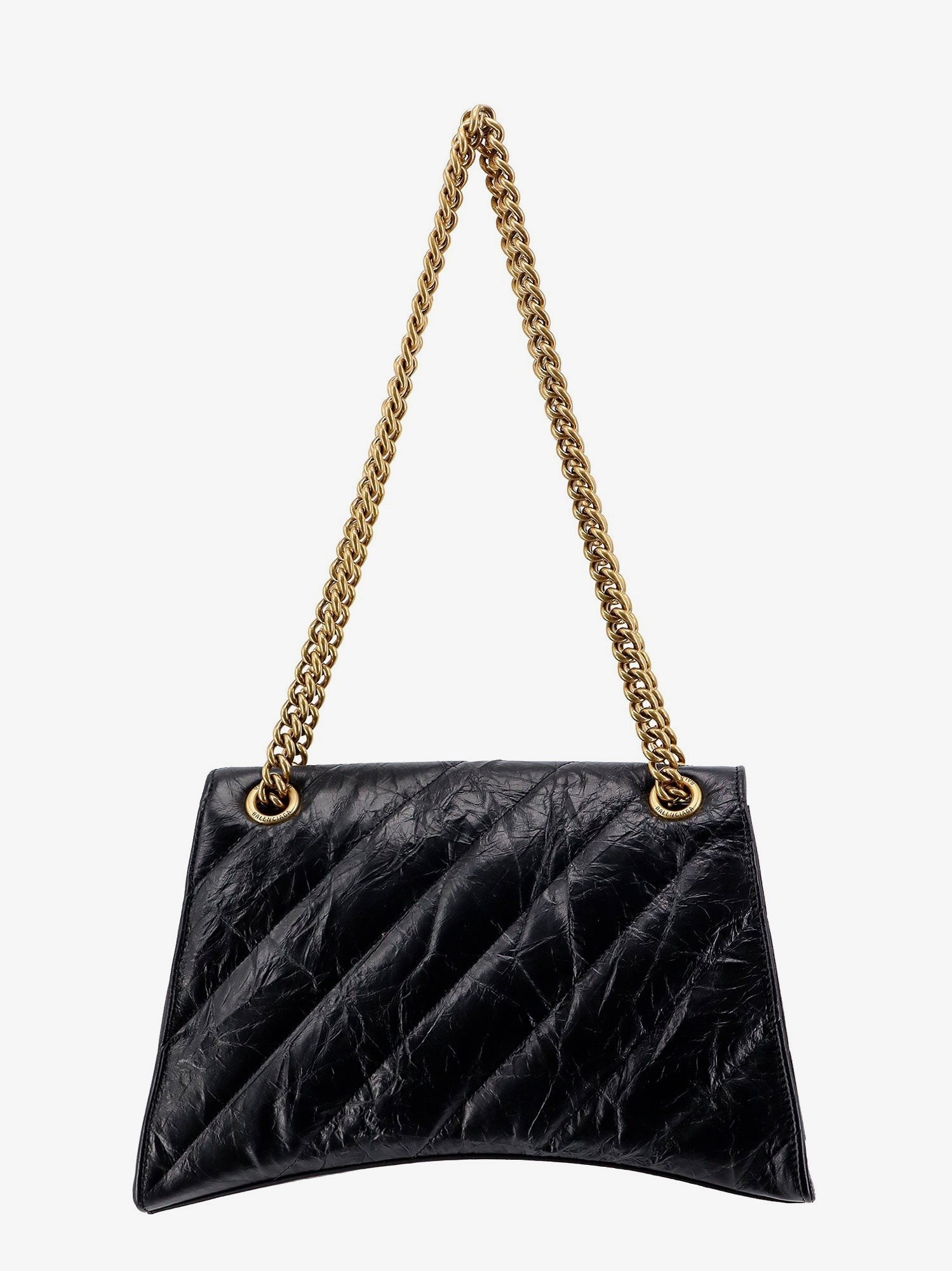 Balenciaga Matelassé skulderremveske i skinn med frontmonogram
