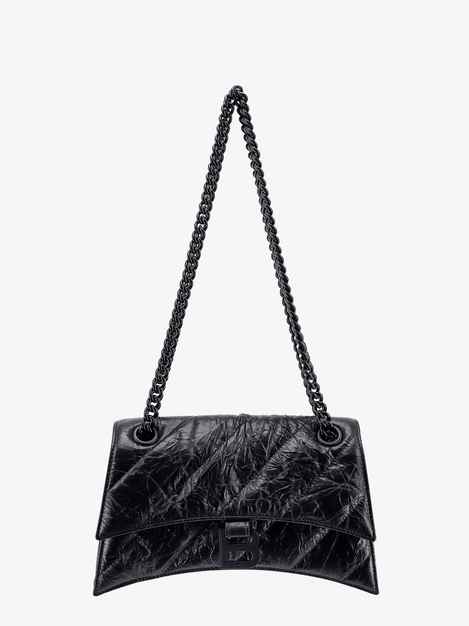 Balenciaga Matelassé skulderremveske i skinn med frontmonogram