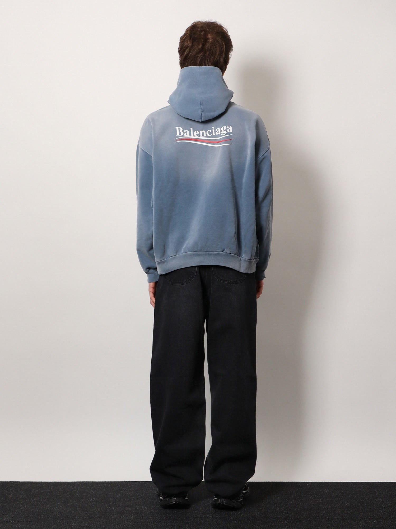 Balenciaga Sweatshirt i vintage bomull med medium passform