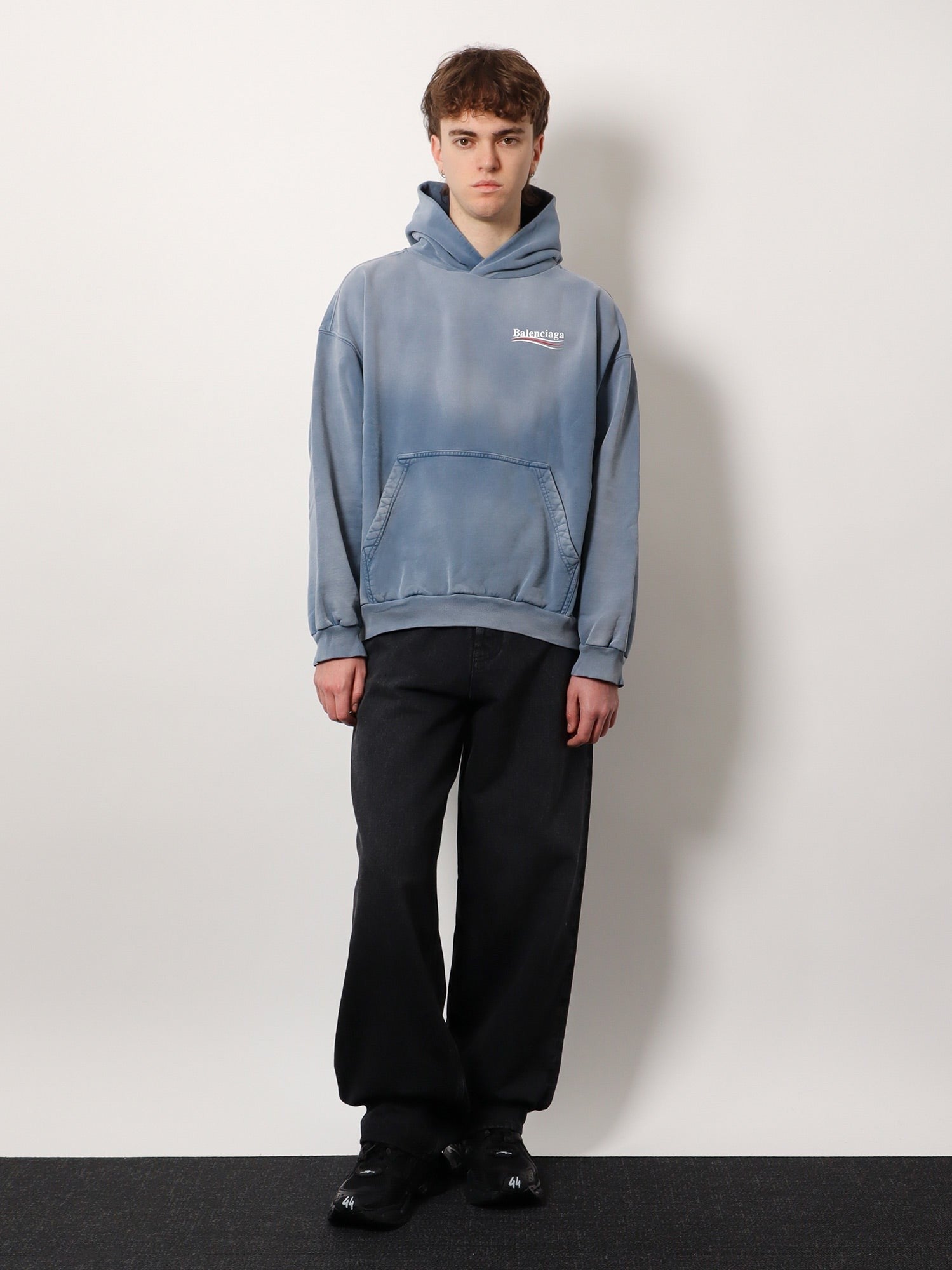 Balenciaga hettegenser med logotrykk