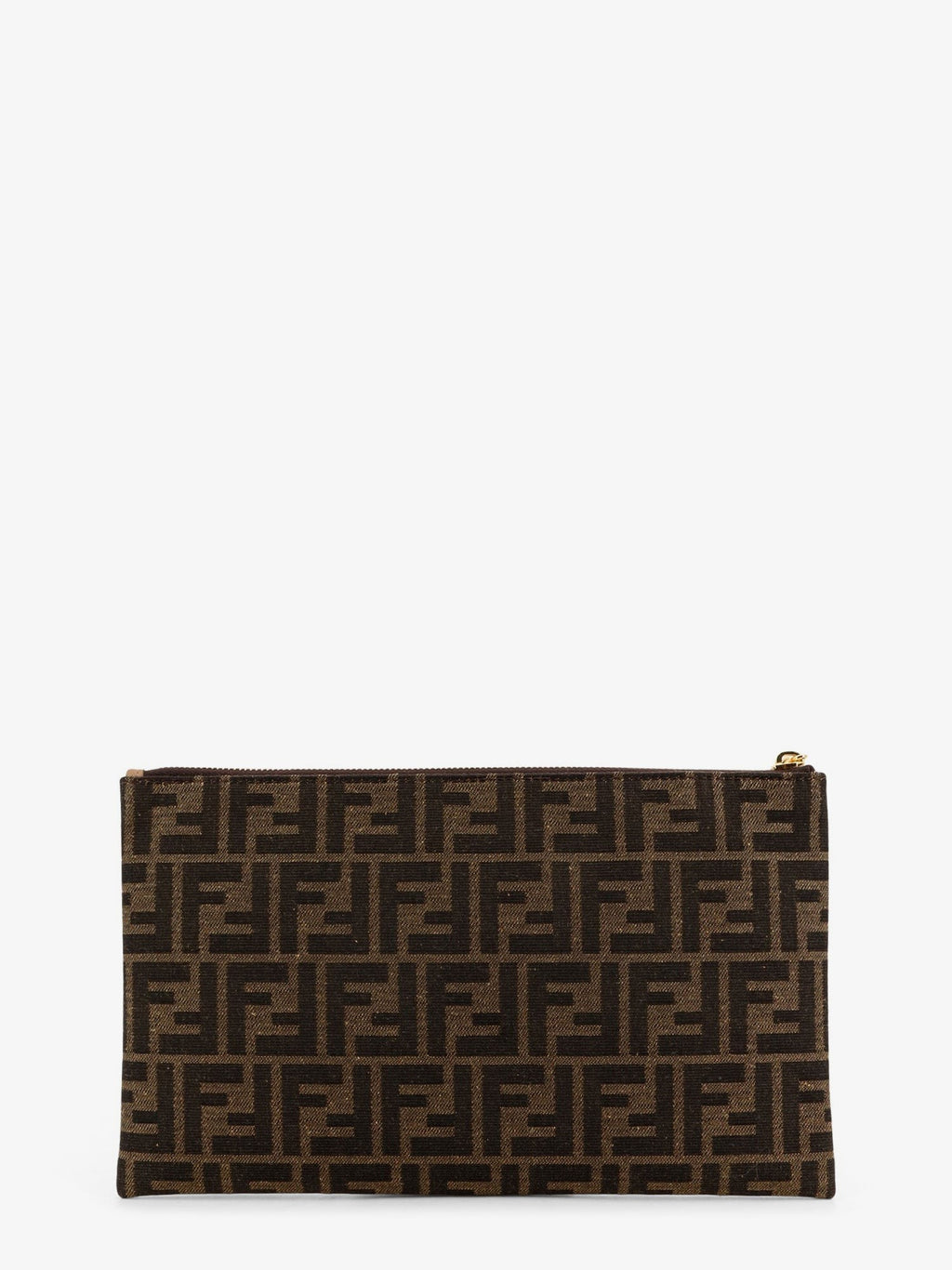 Fendi Medium Flat FF Jacquard fabric Pouch