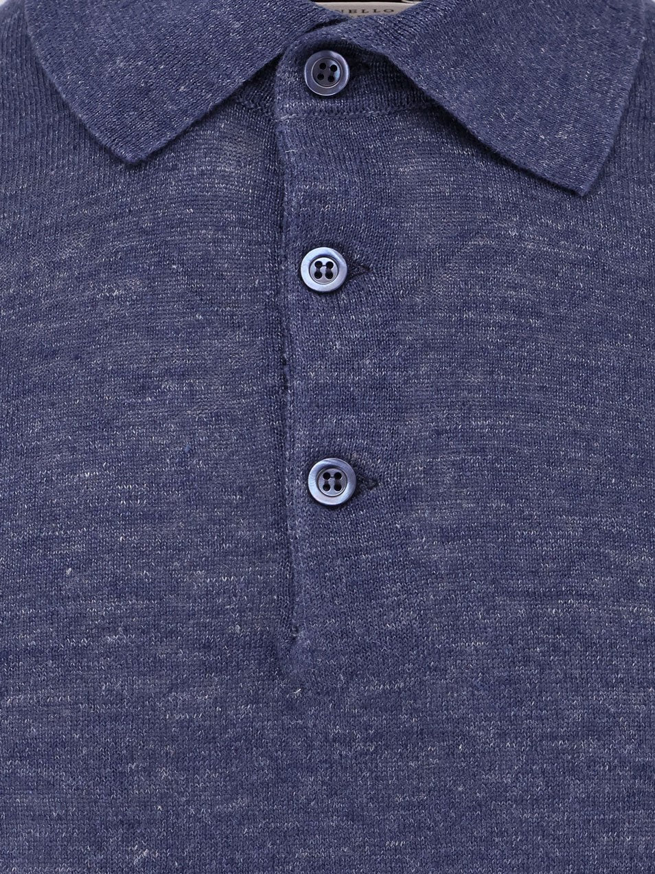 Brunello Cucinelli Mélange-Poloshirt aus Baumwolle und Leinen