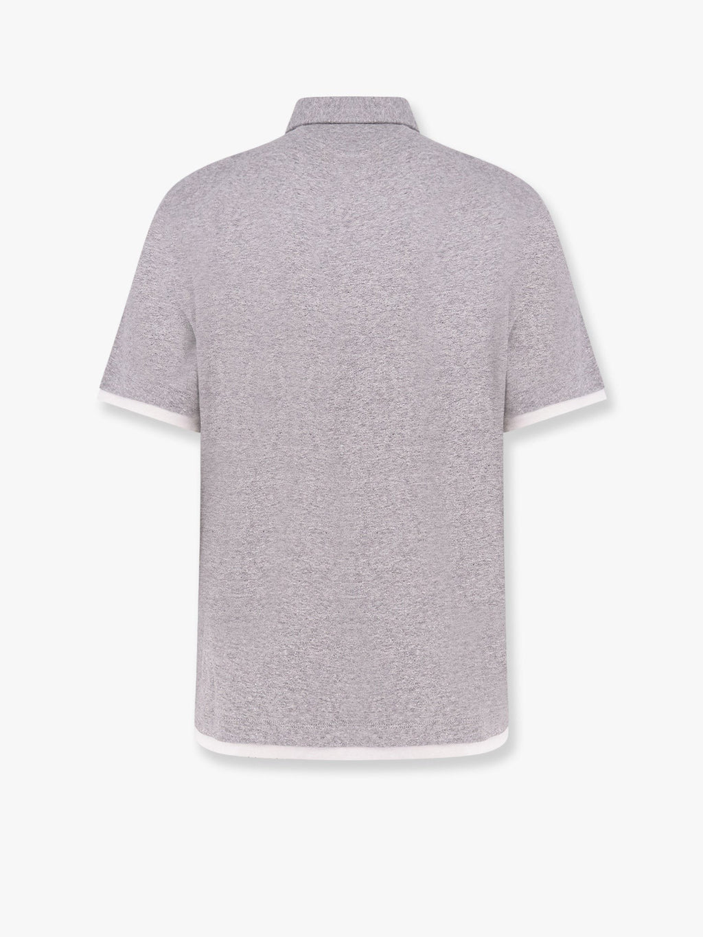 Brunello Cucinelli Mélange-Poloshirt aus Leinen und Baumwolle
