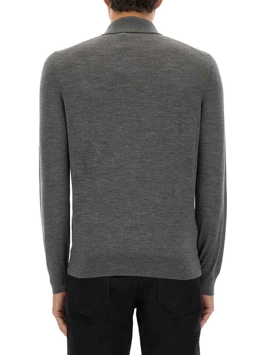 Tom Ford FINE MERINO VIRGIN WOOL POLO SHIRT