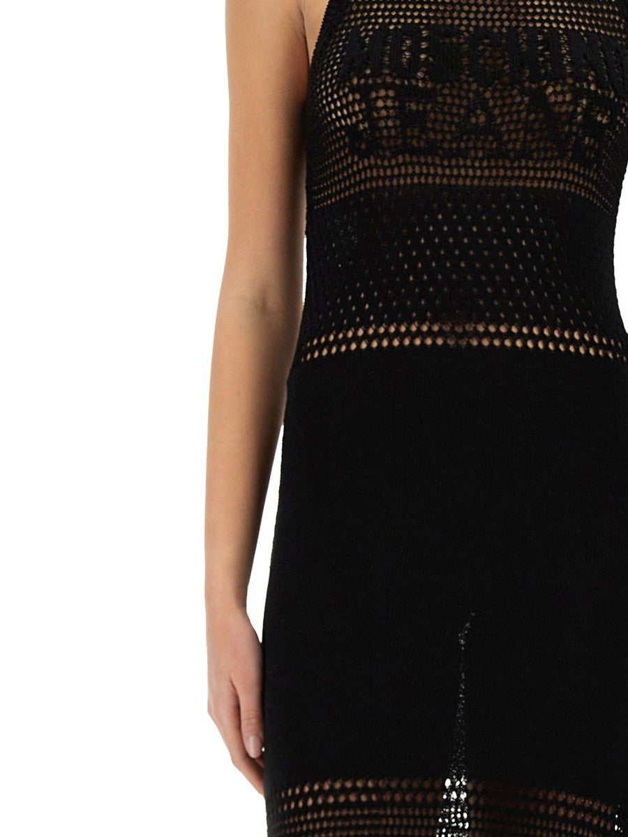 Moschino Jeans ROBE EN MESH AVEC LOGO