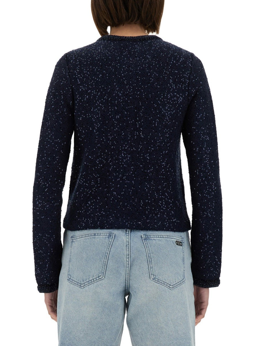 Michael By Michael Kors METALLIC KNIT JACKET