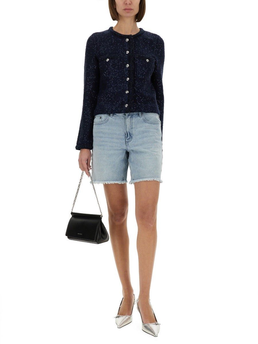 Michael By Michael Kors メタリックニットジャケット