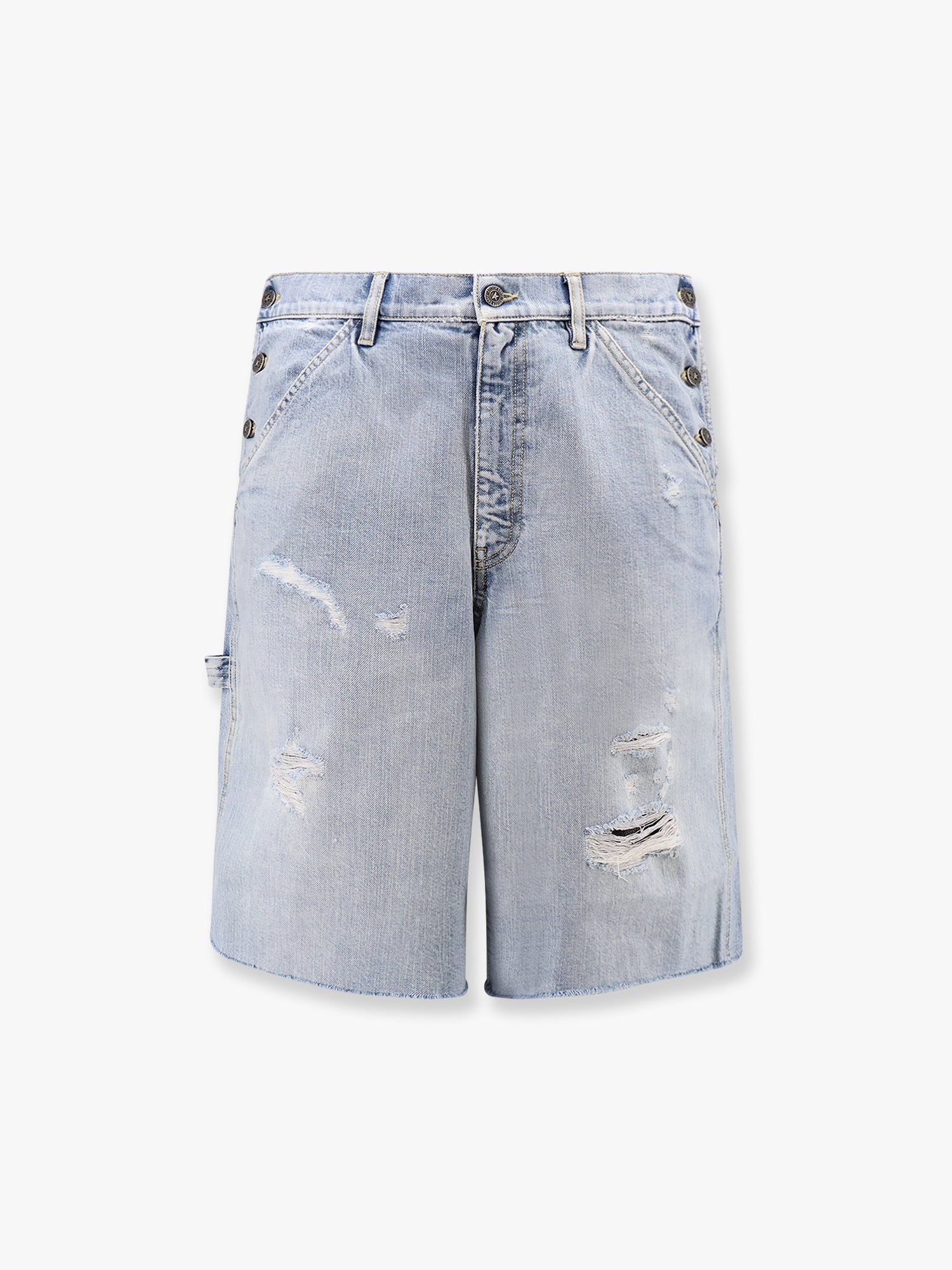 Golden Goose Deluxe Brand Bermuda Mike in denim con dettaglio iconico