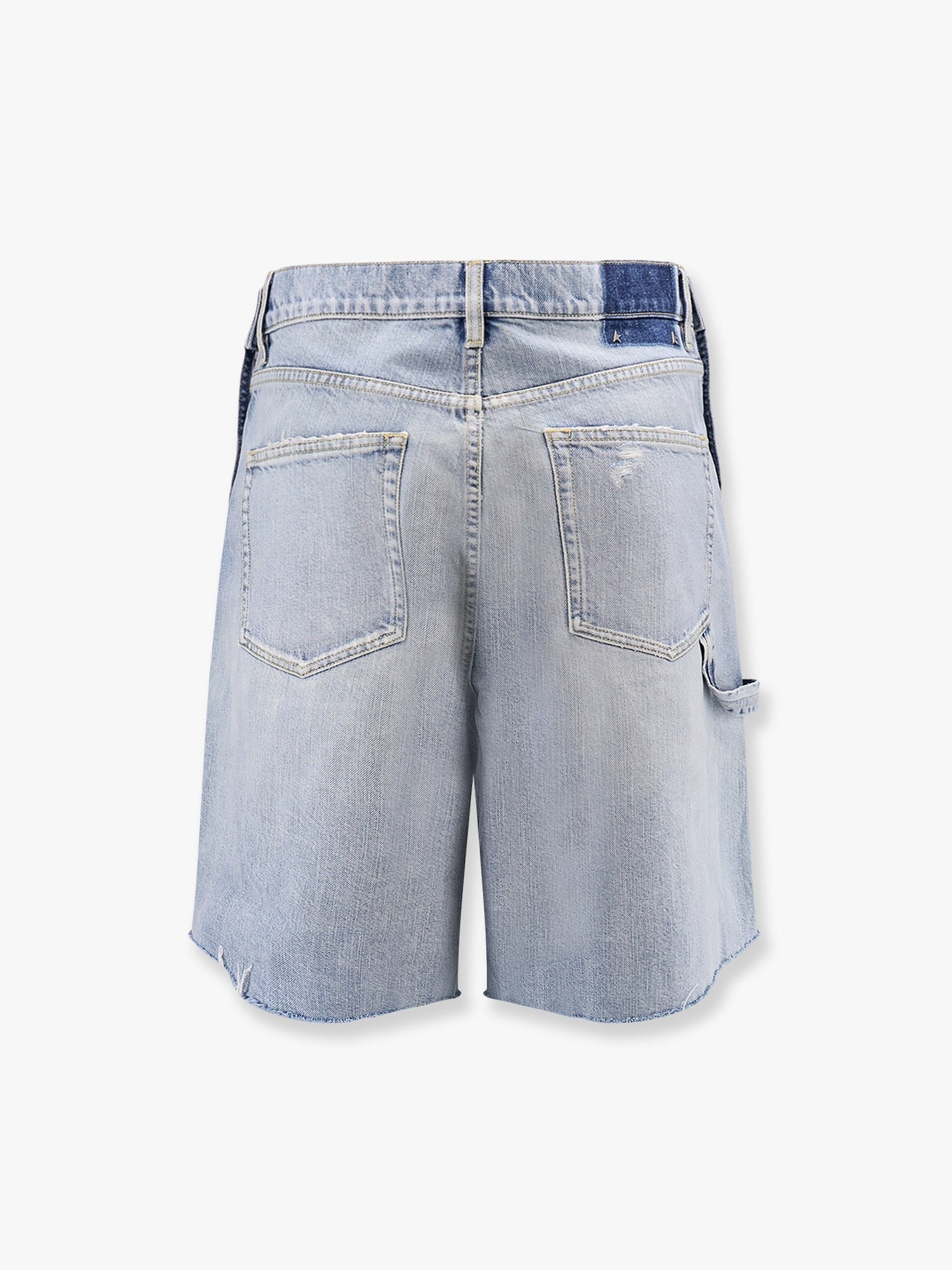 Golden Goose Deluxe Brand Bermuda Mike in denim con dettaglio iconico