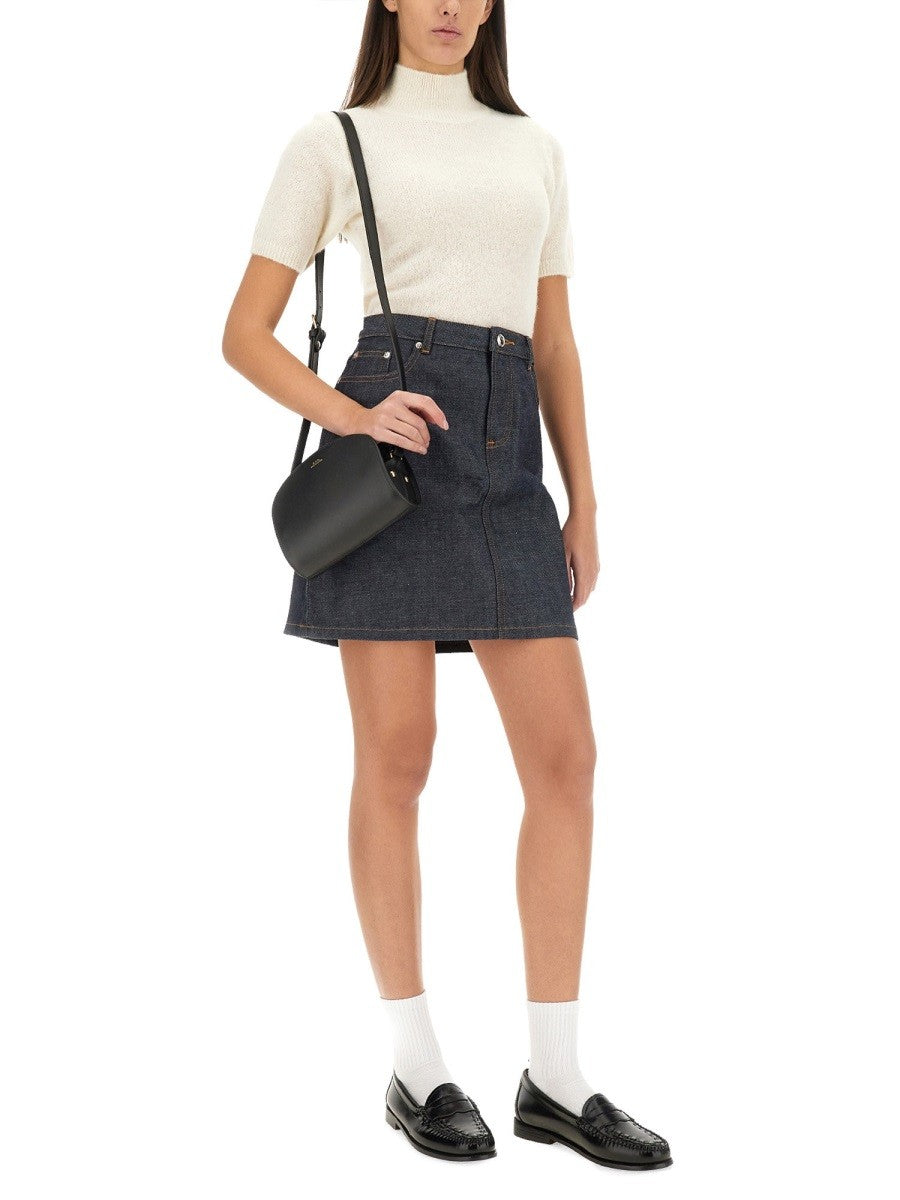A.P.C. MINI "DEMI LUNE" BAG