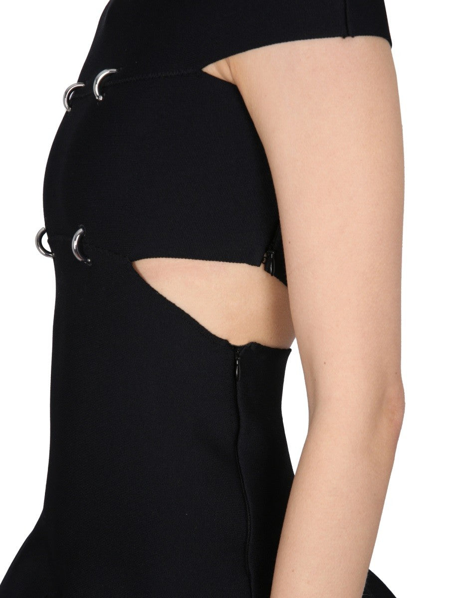 Alexander Mcqueen MINI DRESS WITH BARE SHOULDERS