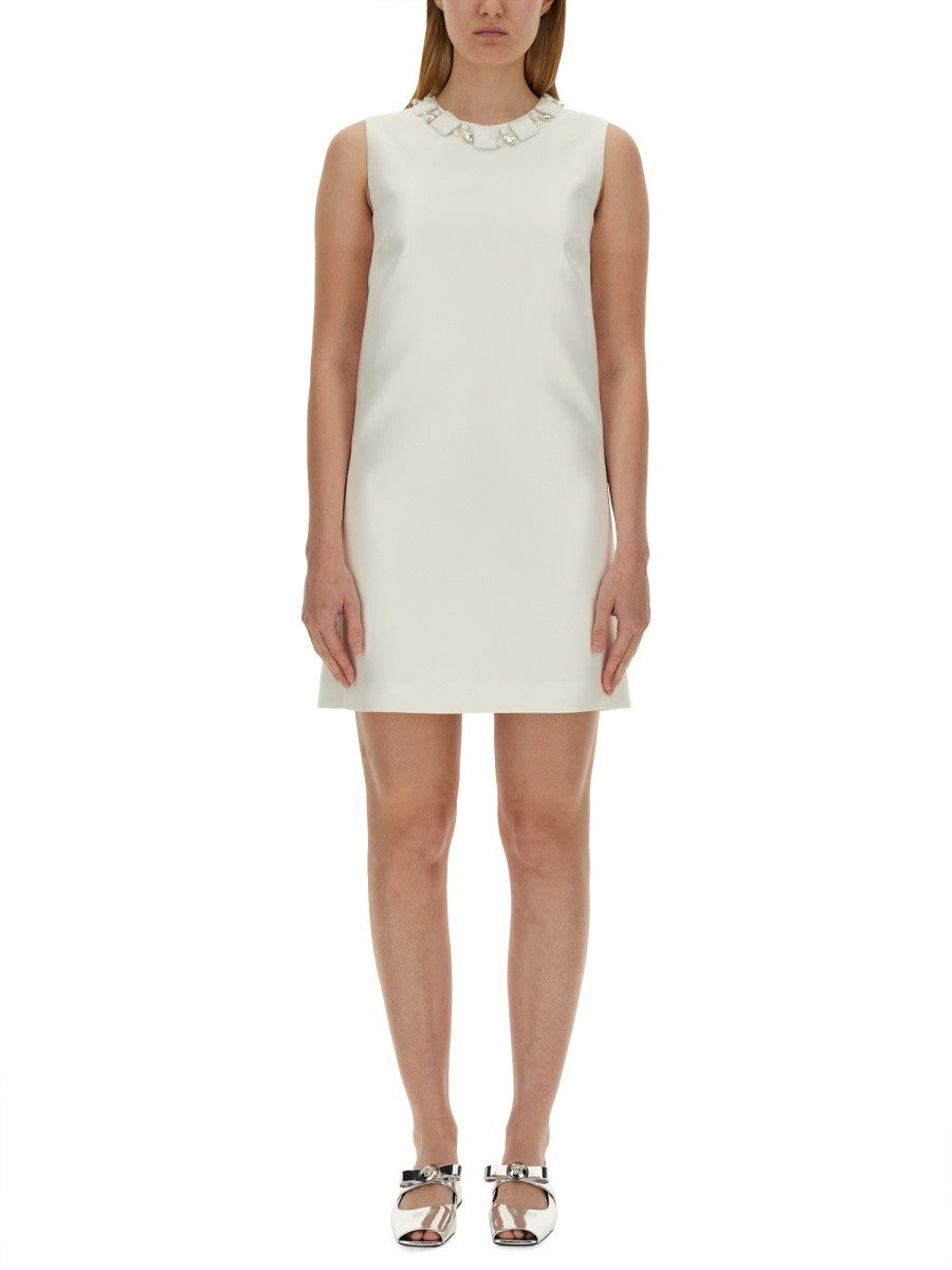 Versace VESTIDO MINI DUCHESSE CON CRISTALES