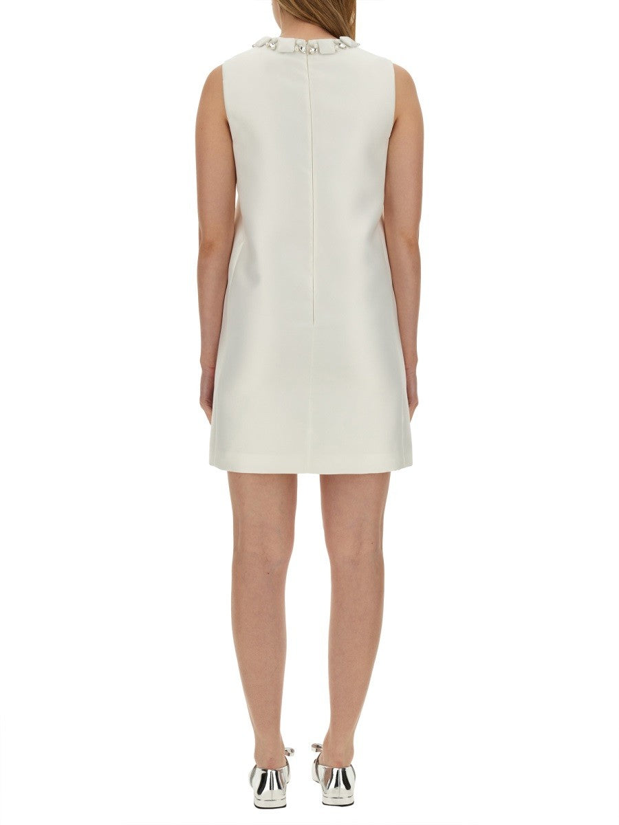 Versace VESTIDO MINI DUCHESSE CON CRISTALES