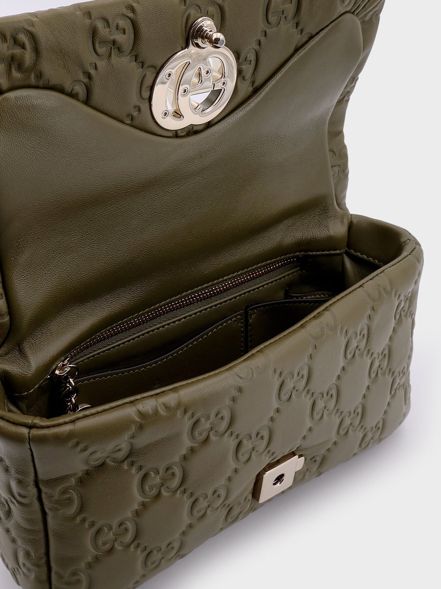 Gucci Mini gg milano leather handbag with all-over gg motif