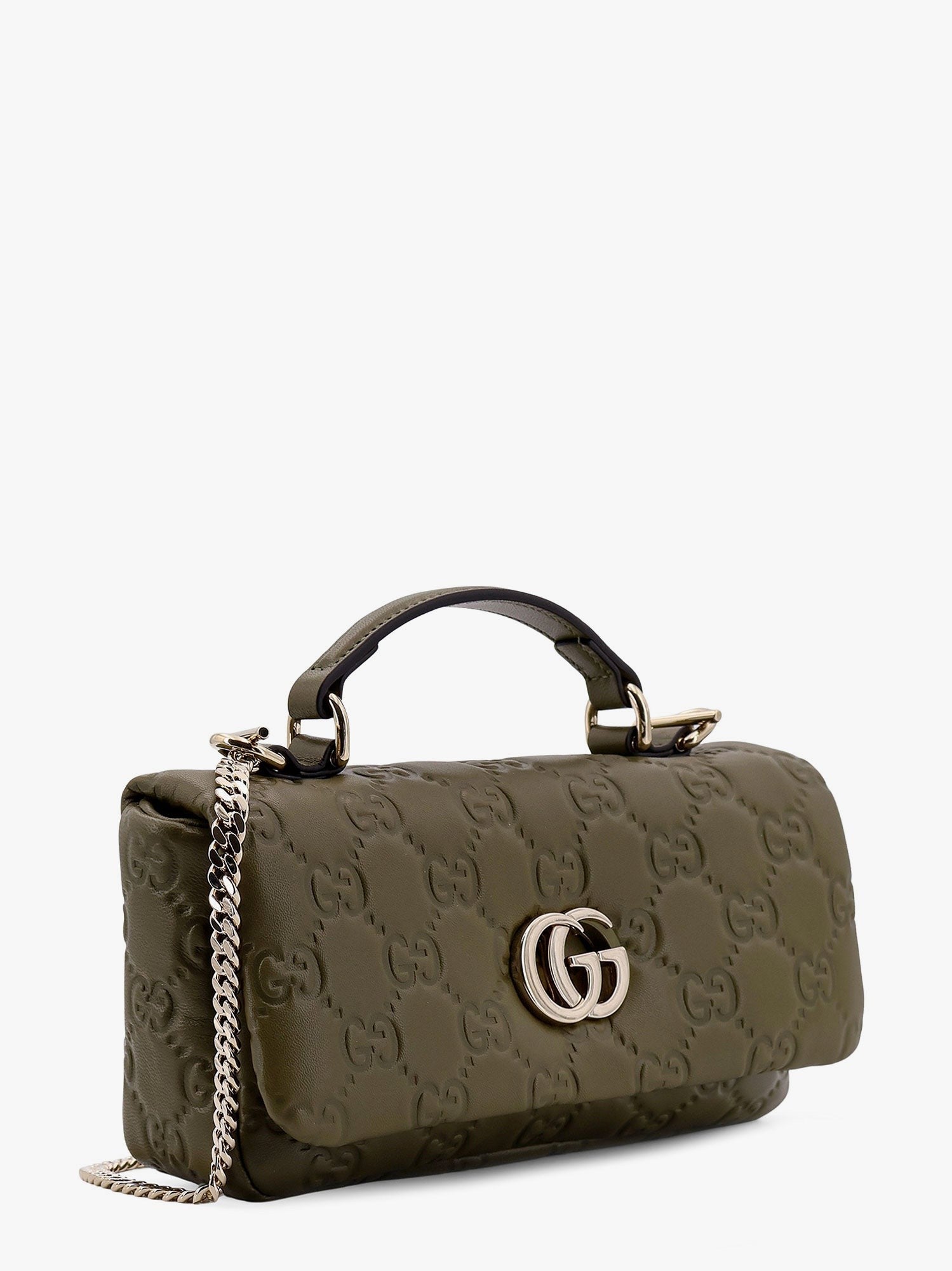 Gucci Mini gg milano leather handbag with all-over gg motif